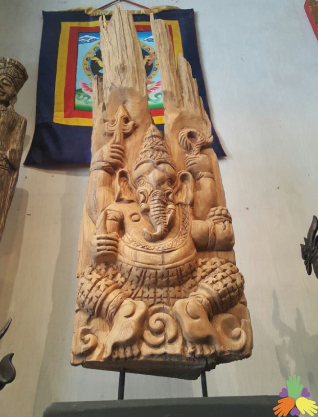 Wooden Crafted Ganesha