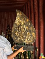 Buddha Stand on a Leaf-Bronze